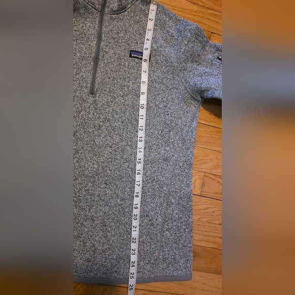 Patagonia Women's L Gray Better Sweater 1/4 Zip Fleece Pullover - Picture 9 of 9